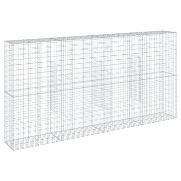 Coș gabion cu capac, 400x50x200 cm, fier galvanizat - Img 2