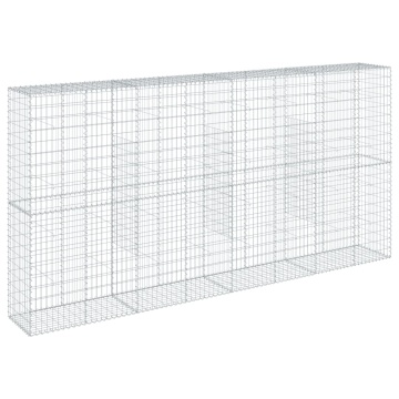 Coș gabion cu capac, 400x50x200 cm, fier galvanizat - Img 7