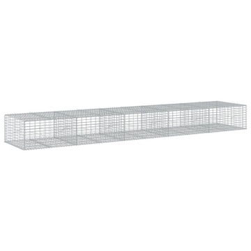 Coș gabion cu capac, 500x100x50 cm, fier galvanizat - Img 2