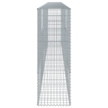 Coș gabion cu capac, 600x50x150 cm, fier galvanizat - Img 4