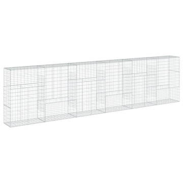 Coș gabion cu capac, 600x50x150 cm, fier galvanizat - Img 7