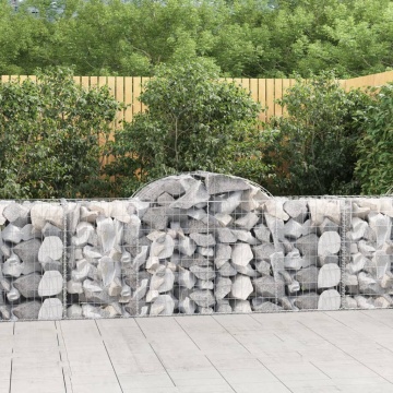 Coșuri gabion arcuite 15 buc, 200x50x80/100 cm, fier galvanizat - Img 1