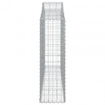 Coșuri gabion arcuite 2 buc, 200x30x100/120 cm fier galvanizat - Img 6