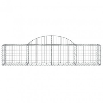 Coșuri gabion arcuite 2 buc, 200x50x40/60 cm, fier galvanizat - Img 4