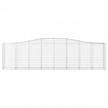 Coșuri gabion arcuite 2 buc, 400x50x100/120 cm fier galvanizat - Img 3