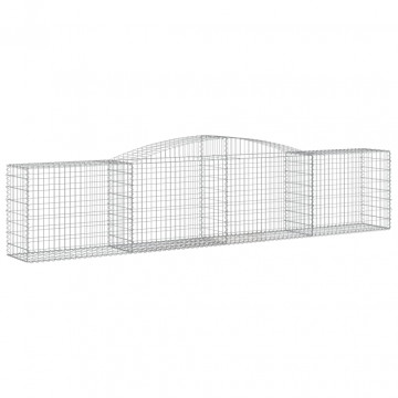 Coșuri gabion arcuite 2 buc, 400x50x80/100 cm, fier galvanizat - Img 3