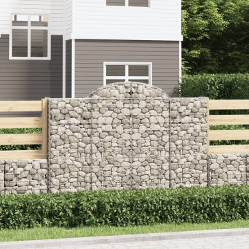 Coșuri gabion arcuite 3 buc, 200x50x140/160cm, fier galvanizat - Img 1