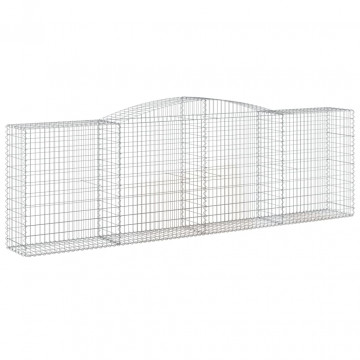 Coșuri gabion arcuite 3 buc, 400x50x120/140 cm, fier galvanizat - Img 3