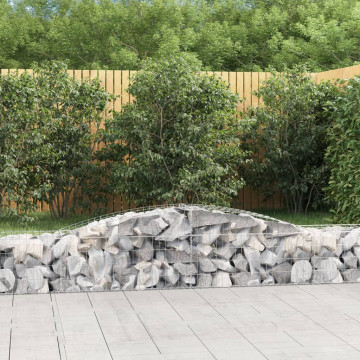 Coșuri gabion arcuite 3 buc, 400x50x40/60 cm, fier galvanizat - Img 1