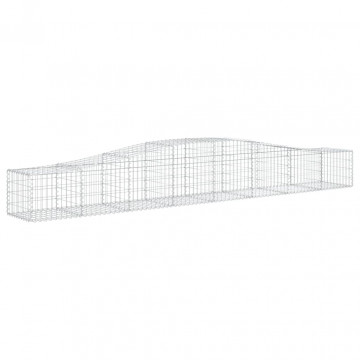 Coșuri gabion arcuite 4 buc, 400x50x40/60 cm, fier galvanizat - Img 3