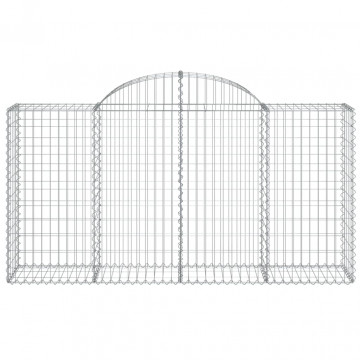 Coșuri gabion arcuite 5 buc, 200x50x100/120 cm fier galvanizat - Img 3