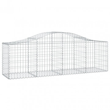 Coșuri gabion arcuite 5 buc, 200x50x60/80 cm, fier galvanizat - Img 3