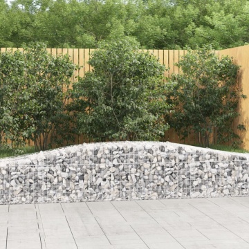Coșuri gabion arcuite 5 buc, 400x50x40/60 cm, fier galvanizat - Img 1