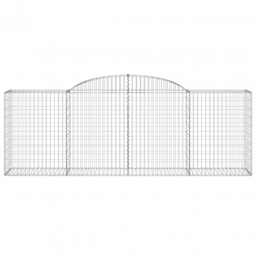 Coșuri gabion arcuite 7 buc, 300x50x100/120 cm, fier galvanizat - Img 4