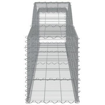 Coșuri gabion arcuite 7 buc, 400x50x60/80 cm, fier galvanizat - Img 6