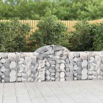 Coșuri gabion arcuite 8 buc, 200x30x80/100cm, fier galvanizat - Img 1