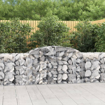 Coșuri gabion arcuite 9 buc, 300x50x80/100 cm, fier galvanizat - Img 1