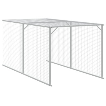 Coteț de pui cu incintă antracit 117x1017x123cm oțel galvanizat - Img 6