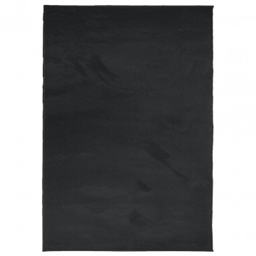 Covor „OVIEDO”, fire scurte, negru, 120x170 cm - Img 2