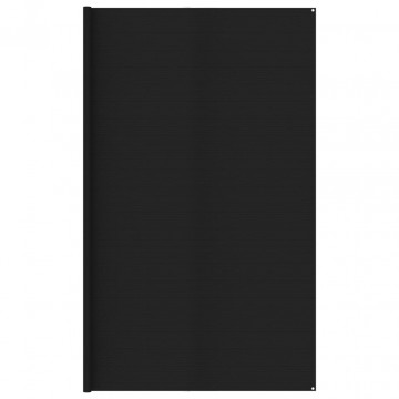 Covor de cort, negru, 400x400 cm, HDPE - Img 1