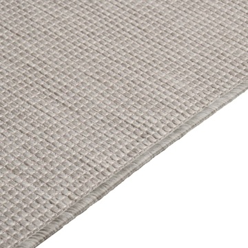 Covor de exterior, gri taupe, 160x230 cm, țesătură plată - Img 4