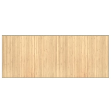 Covor dreptunghiular, natural deschis, 80x200 cm, bambus - Img 2