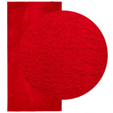 Covor HUARTE, fir scurt, moale și lavabil, roșu, 100x200 cm - Img 3