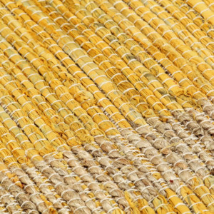 Covor manual, galben, 160 x 230 cm, iută - Img 2