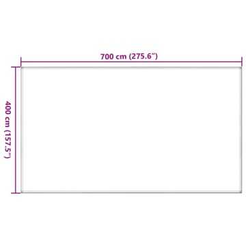 Covor pentru cort, antracit, 400x700 cm - Img 7