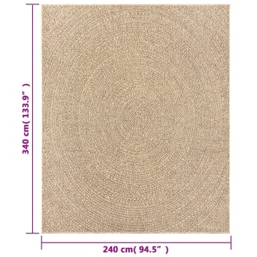 Covor ZIZUR aspect iută, 240x340cm, pentru interior și exterior - Img 7