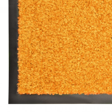 Covoraș de ușă lavabil, portocaliu, 90 x 150 cm - Img 6