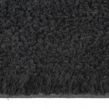 Covoraș de ușă, negru, 90x150 cm, fibre de cocos - Img 7