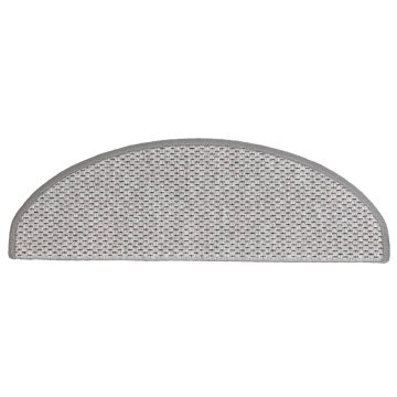 Covoraș scări autoadeziv 15 buc platină 65x21x4 cm aspect sisal - Img 5