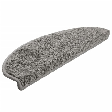 Covorașe pentru trepte scară, 15 buc., gri, 65x21x4 cm - Img 3
