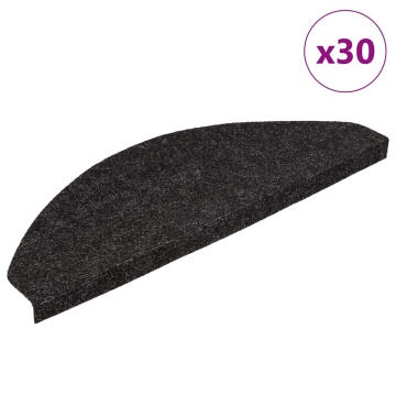 Covorașe scară autoadezive 30 buc Antracit 65x22,5x3,5 cm - Img 1