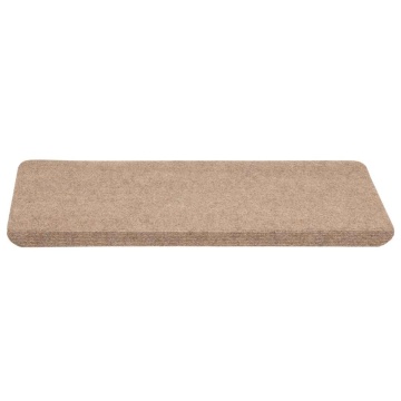 Covorașe scară autoadezive 30 buc Bej 65x24,5x3,5 cm - Img 3