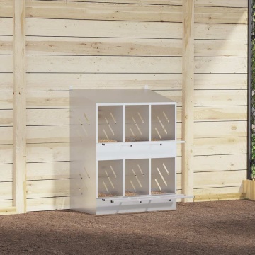 Cubit pentru pui cu 6 compartimente, metal argintiu galvanizat - Img 4