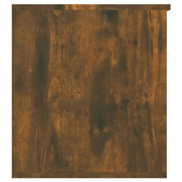 Cufăr de depozitare stejar fumuriu 84x42x46 cm lemn prelucrat - Img 6