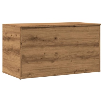 Cufăr depozitare, stejar artizanal, 84x42x46 cm, lemn prelucrat - Img 2