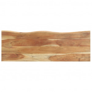 Cuier cu margine naturală, 100x35x22 cm, lemn masiv de acacia - Img 8