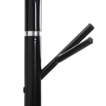Cuier de haine, negru, 175 cm, fier vopsit electrostatic - Img 6