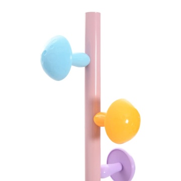 Cuier de haine, roz, 172 cm, fier vopsit electrostatic - Img 6