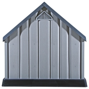 Cușcă pentru câini, gri, 92x87x91 cm, plastic - Img 5