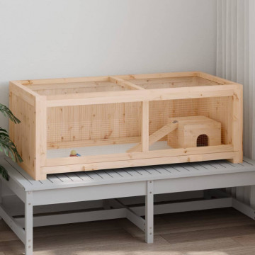 Cușcă pentru hamsteri, 104x52x54 cm, lemn masiv de brad - Img 2
