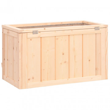 Cușcă pentru hamsteri, 60x30x35 cm, lemn masiv de brad - Img 5