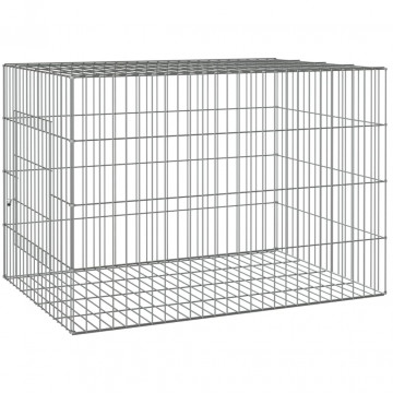 Cușcă pentru iepuri, 78x54x54 cm, fier galvanizat - Img 2