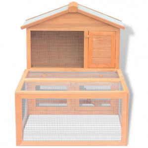 Cușcă pentru iepuri și alte animale de exterior, lemn - Img 8