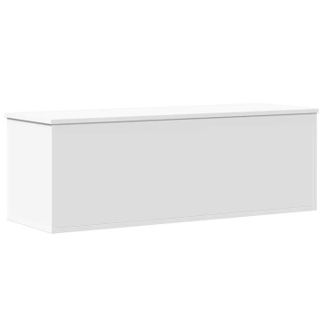 Cutie de depozitare, alb, 102x35x35 cm, lemn prelucrat - Img 5