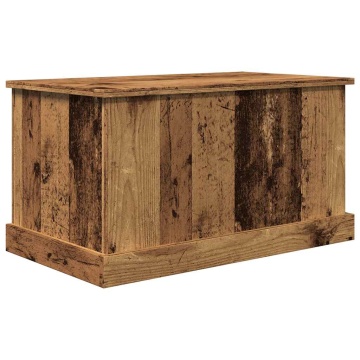 Cutie de depozitare lemn vechi 70x40x38 cm lemn prelucrat - Img 2