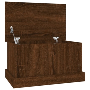 Cutie de depozitare, stejar maro, 50x30x28 cm, lemn prelucrat - Img 2